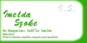 imelda szoke business card
